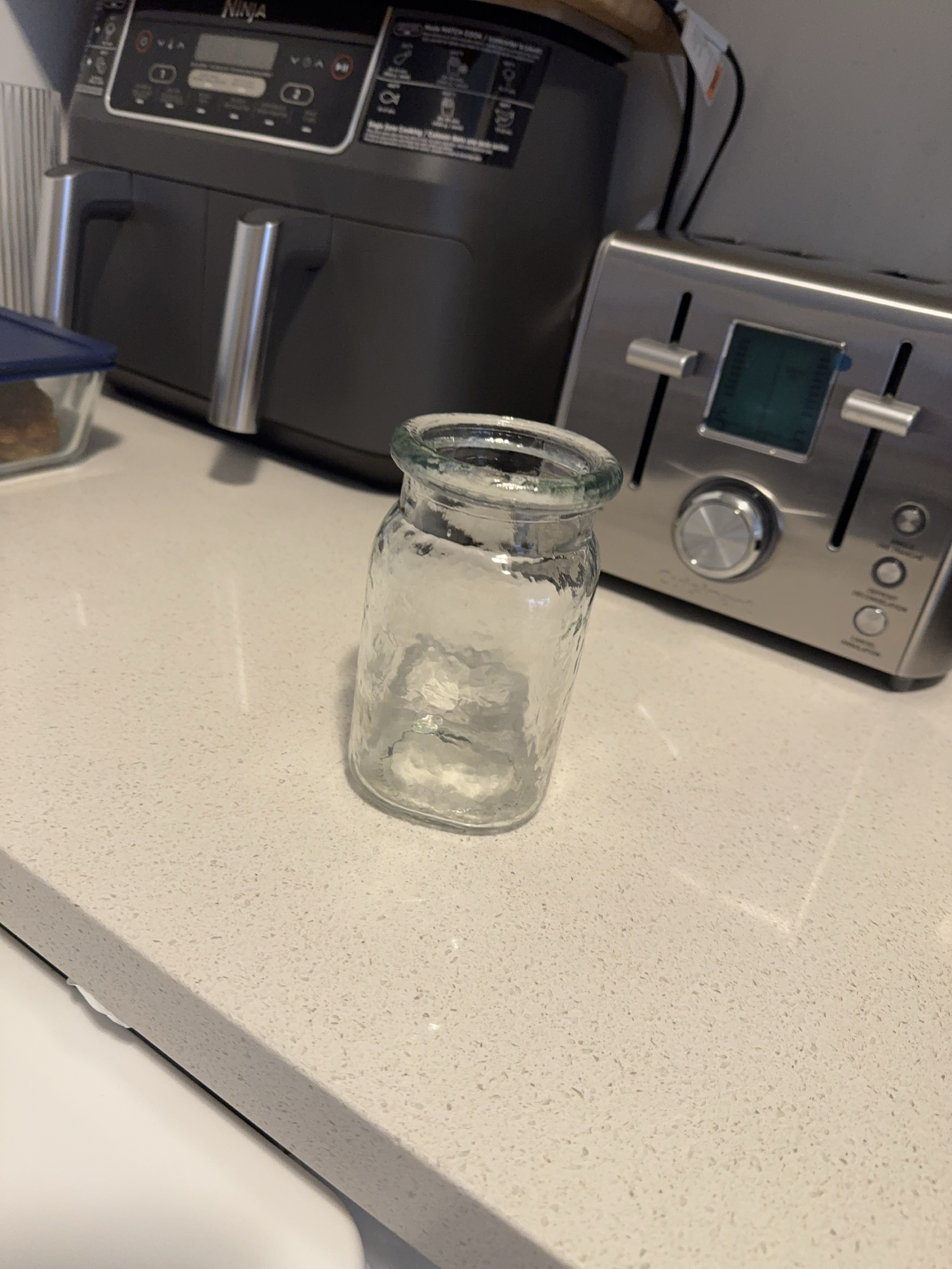 Small decorative glass jar thumbnail