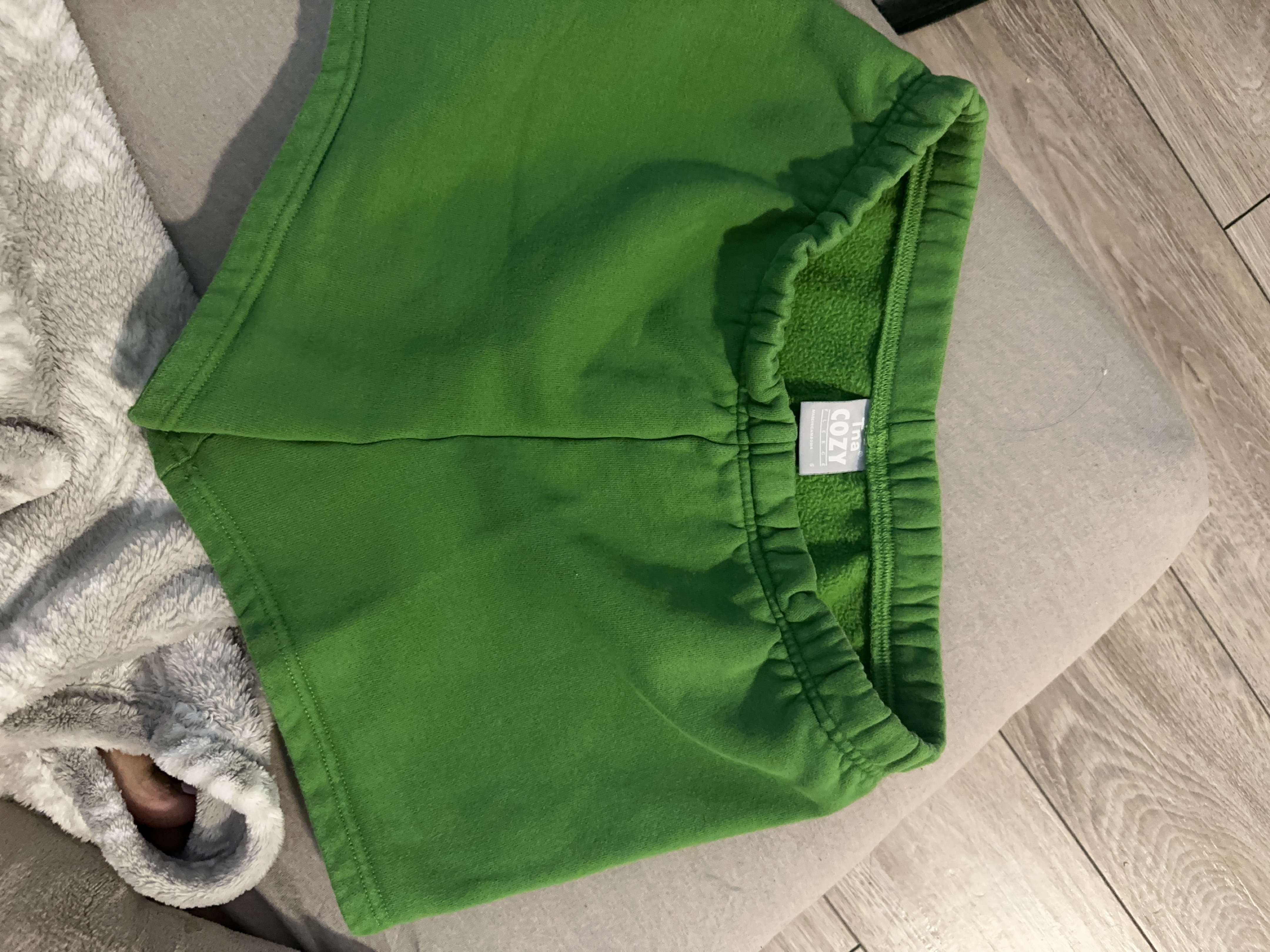 TNA Green Cozy Shorts thumbnail