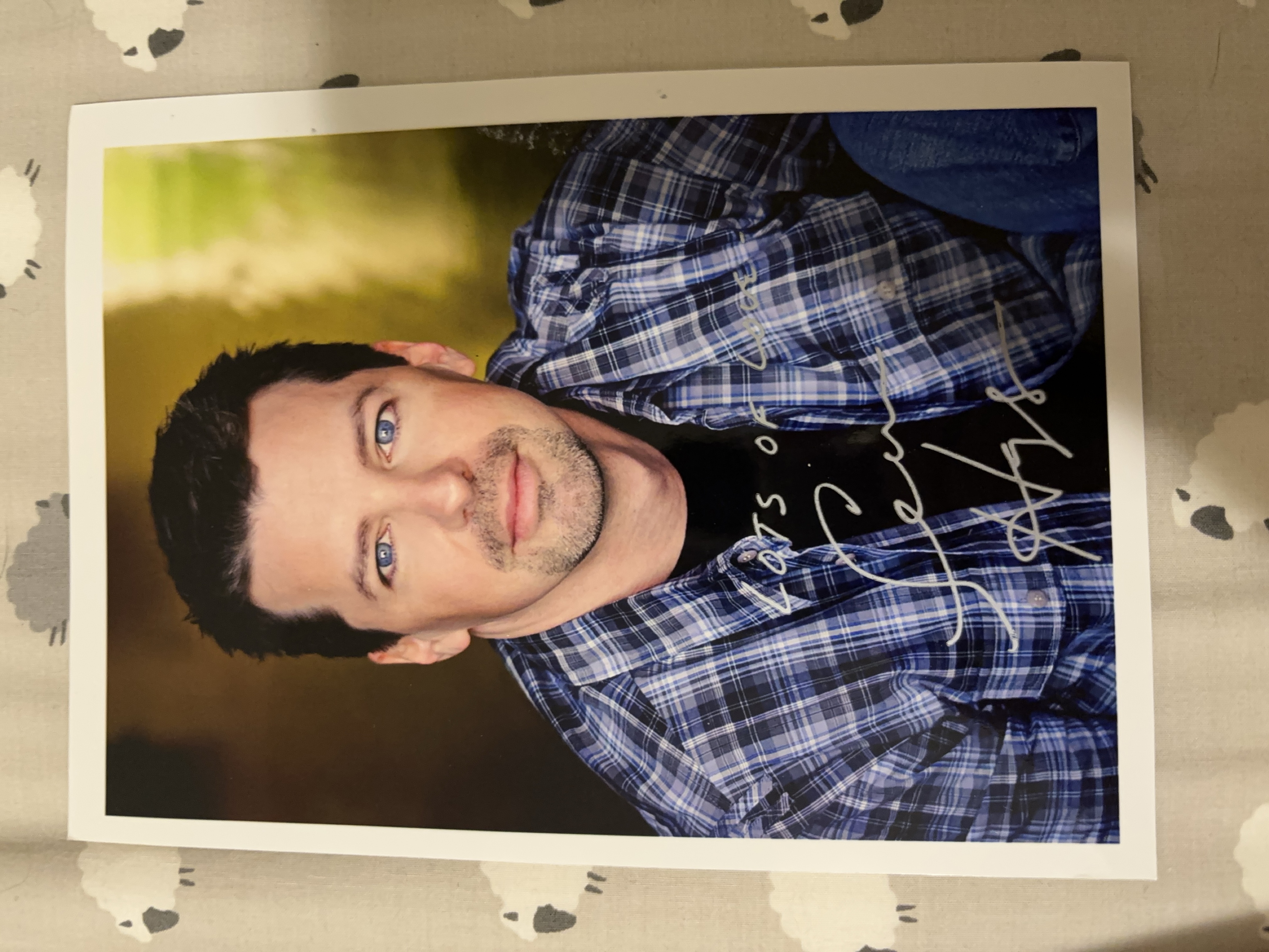 Signed headshot WILL AND GRACE ACTOR thumbnail