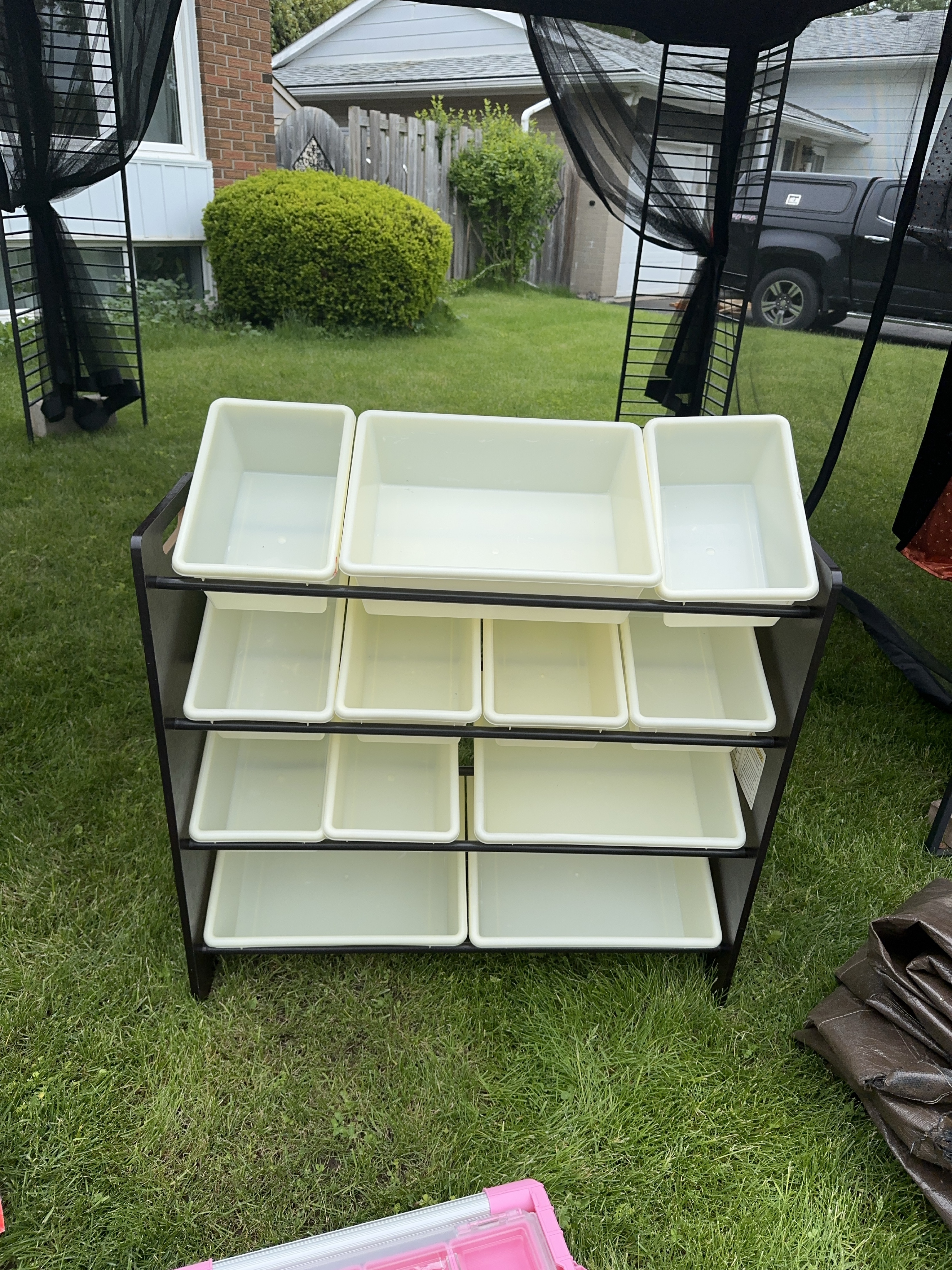 Toys Storage Rack with Bins