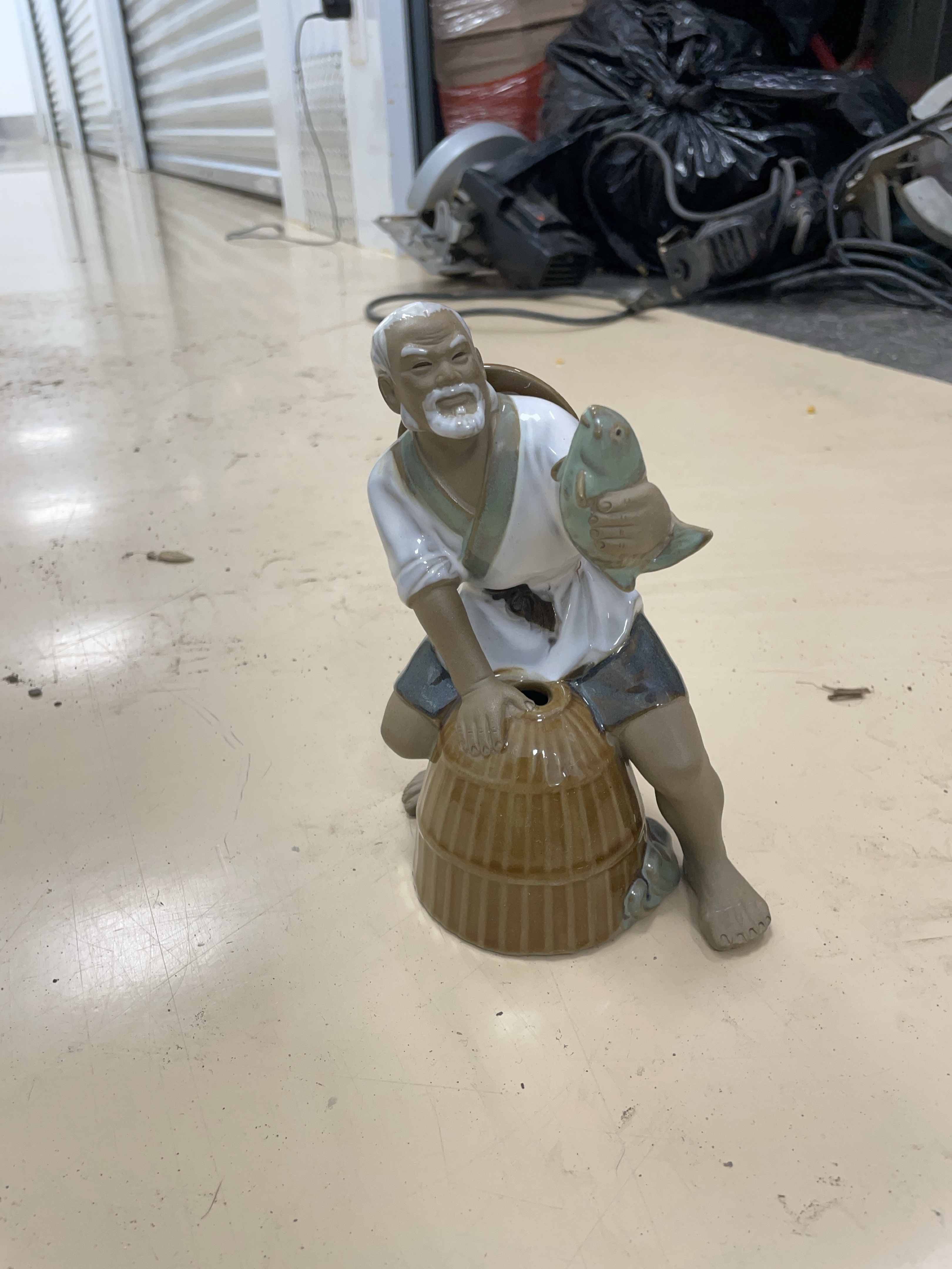 Vintage Ceramic Fisherman Figurine thumbnail