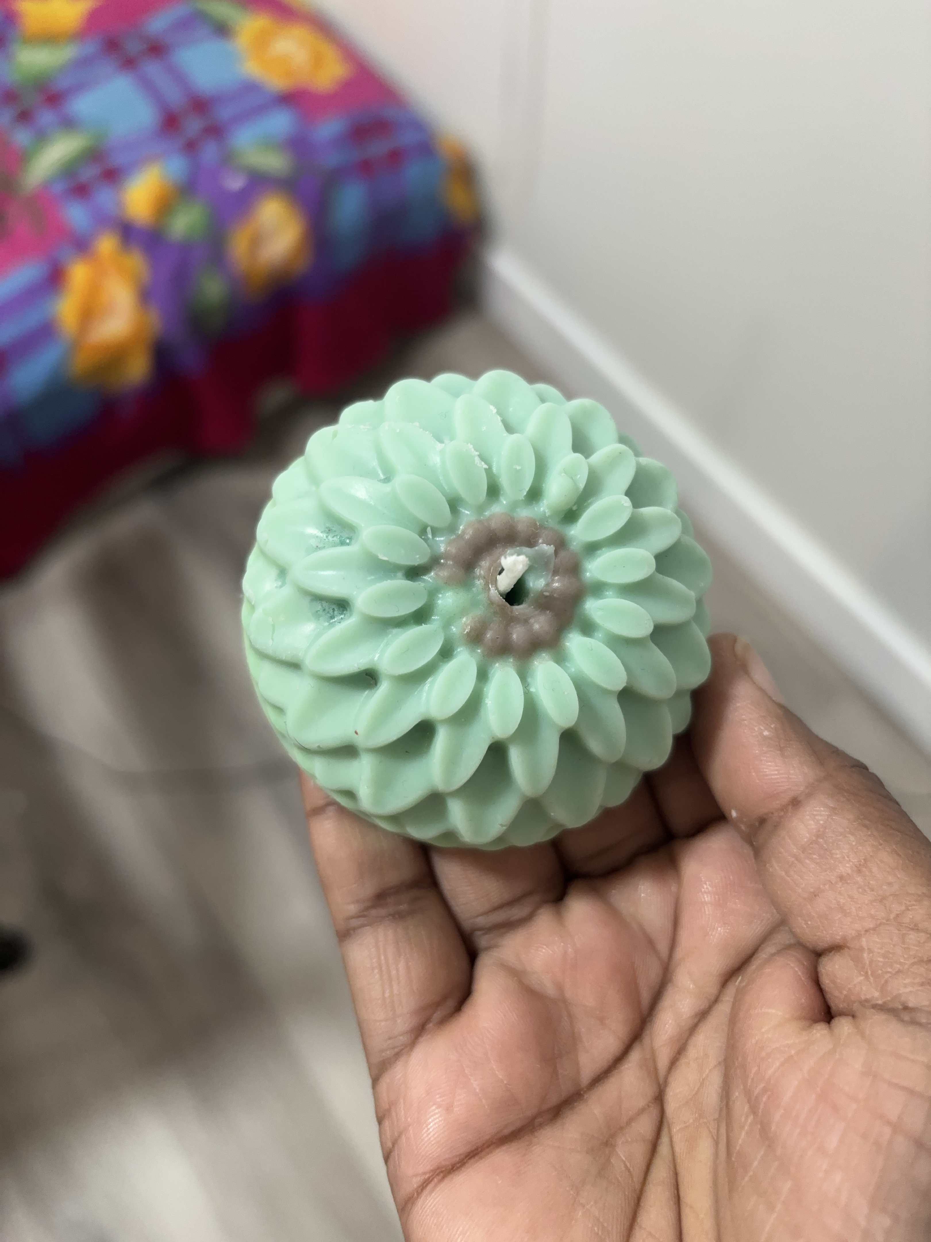 Flower Candle - Light Green thumbnail