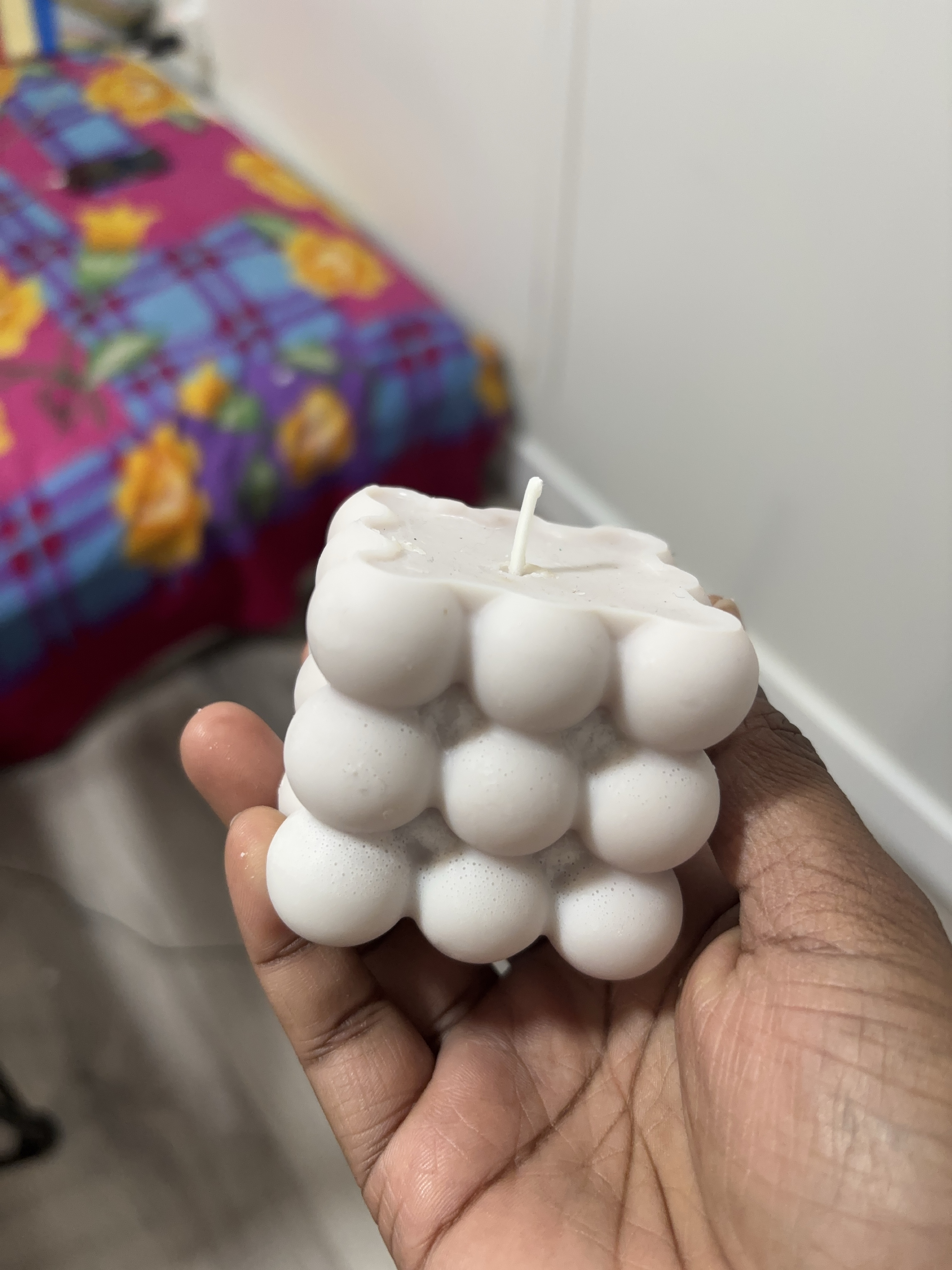 White Bubble Candle thumbnail