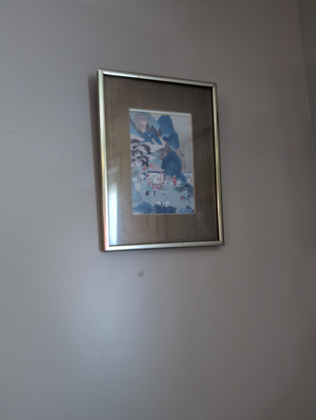Framed Asian Landscape Print