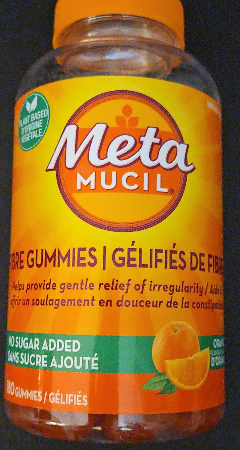New MetaMucil Fibre Gummies - Orange Flavour - 180 Gummies thumbnail