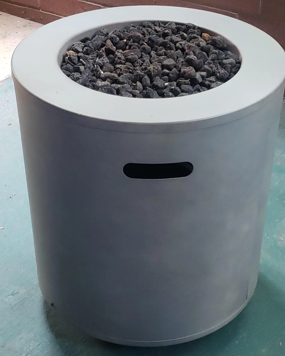 23" Round Outdoor Propane Fire Pit Table/Column. 50,000 BTU thumbnail