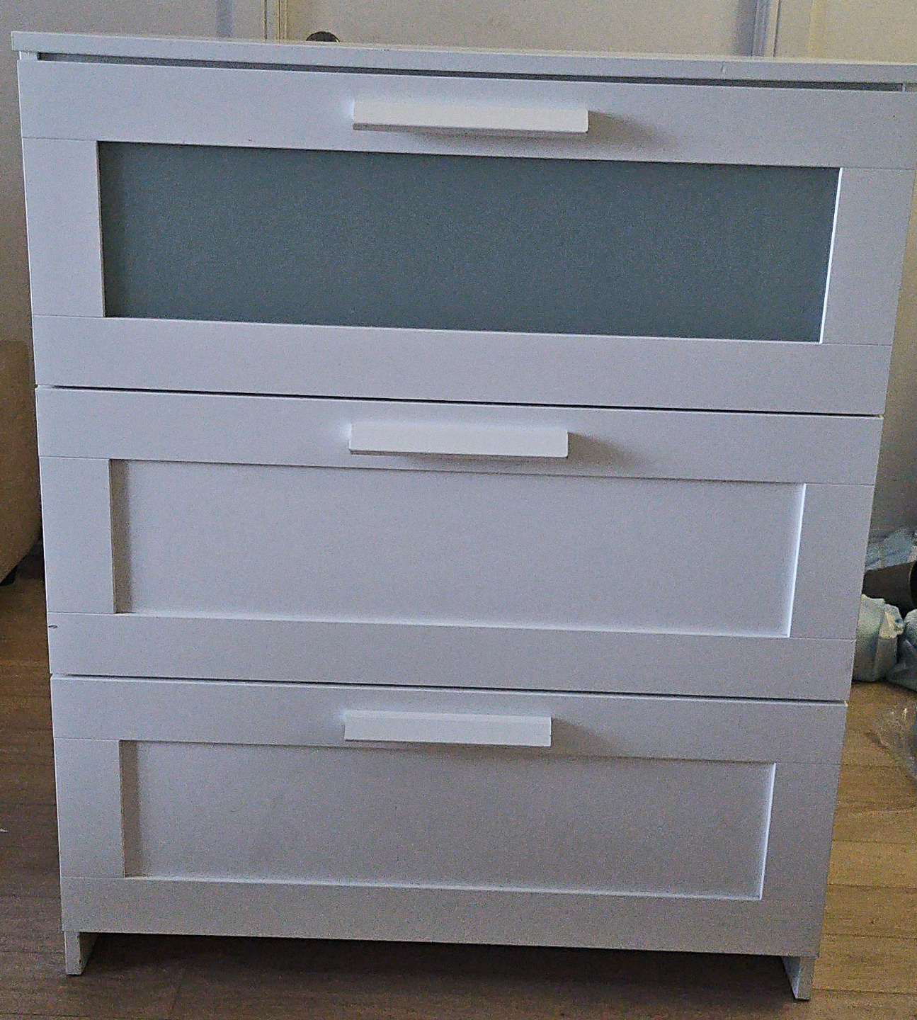Ikea White 3-Drawer Chest of Drawers thumbnail