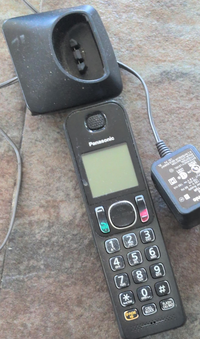 Panasonic Cordless Phone with Charger thumbnail