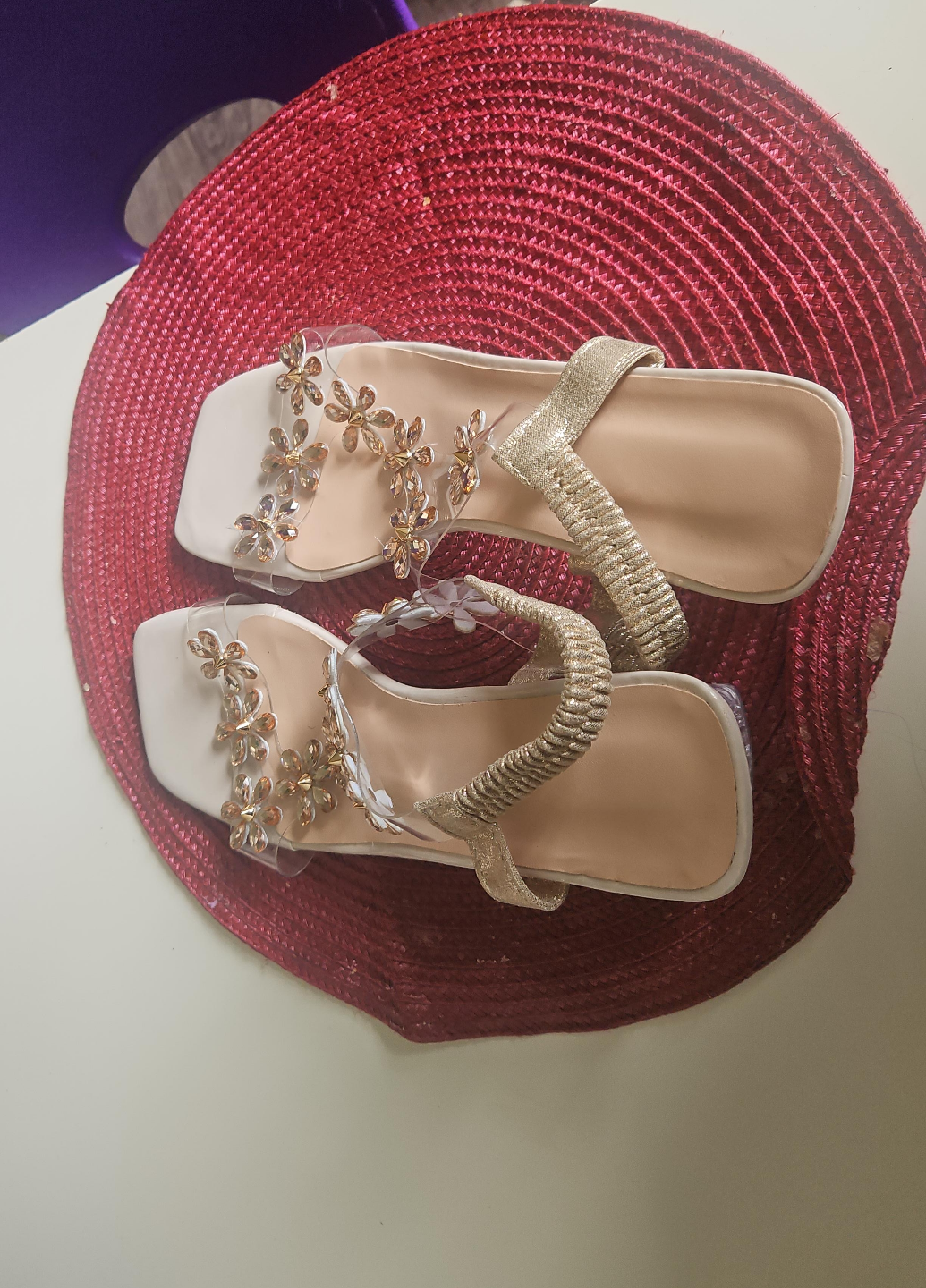 Elegant Beaded Sandals