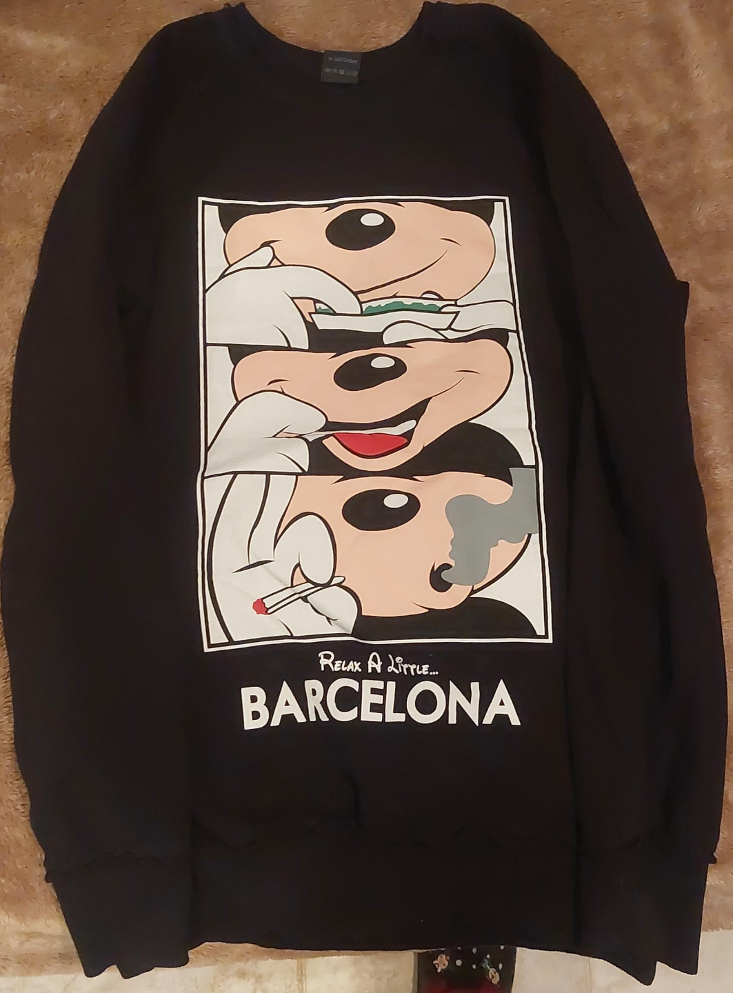Black Mickey Mouse Barcelona Sweatshirt thumbnail