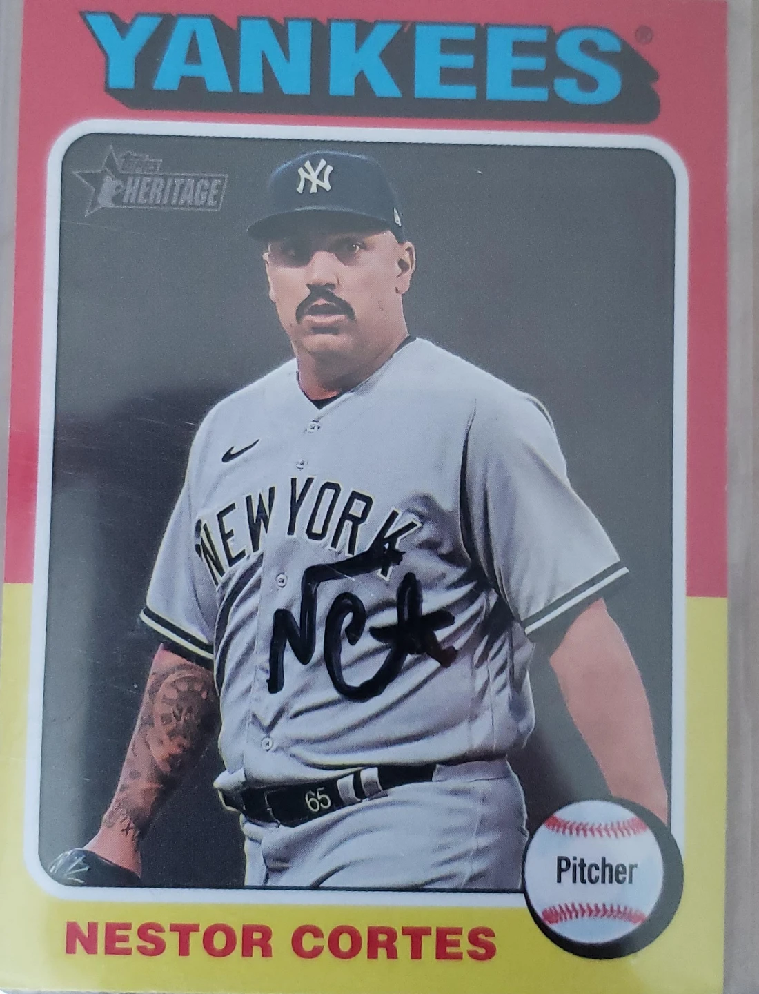 Nestor Cortes Jr. Autographed Baseball Card 🏒