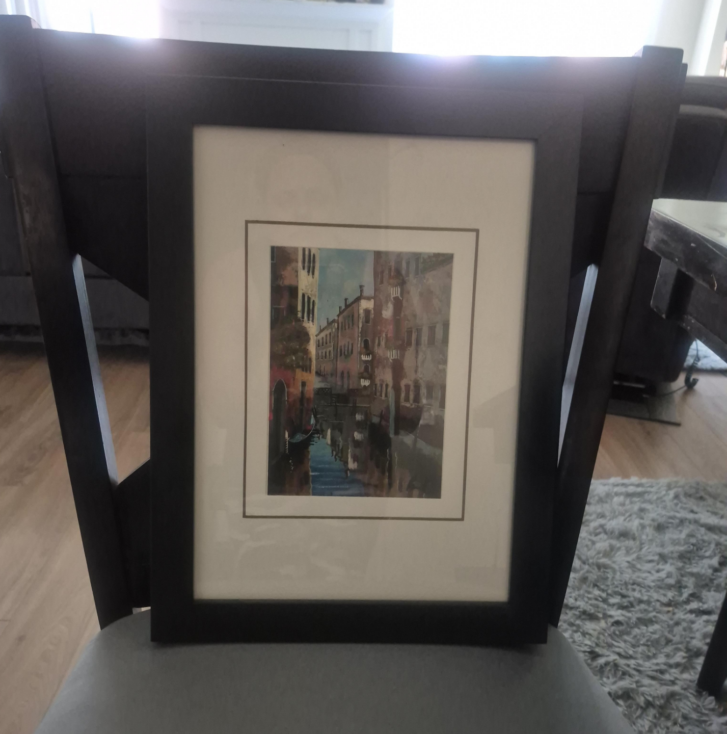 Framed Venice Canal Print thumbnail