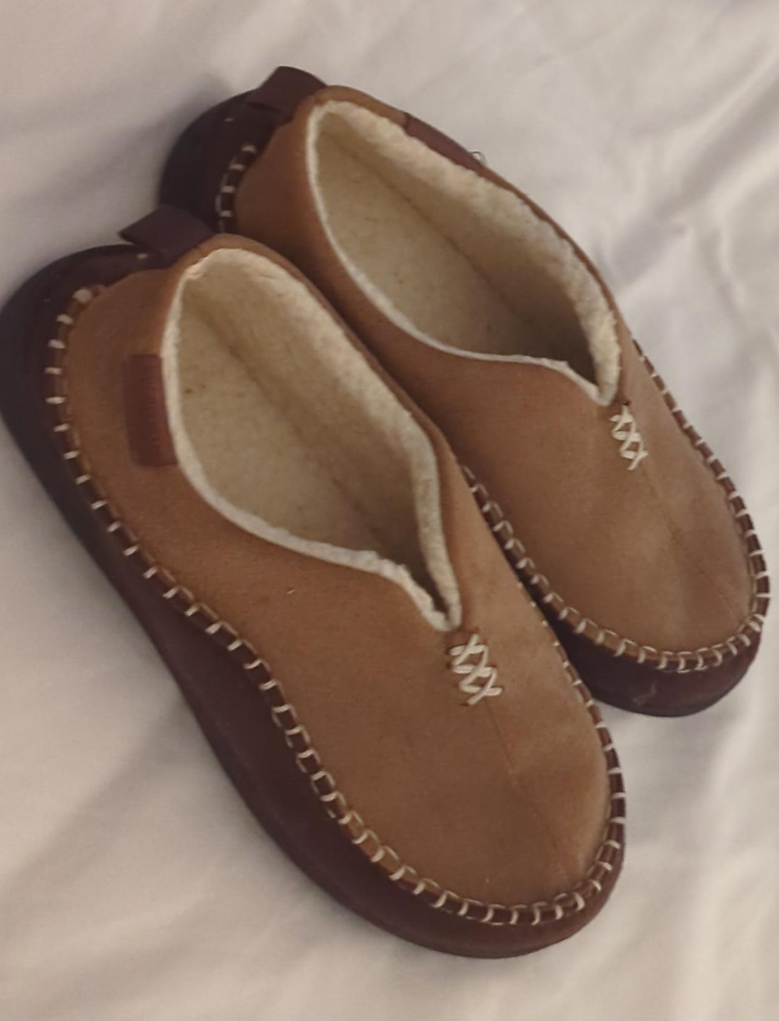 Everfoams Men's Brown Suede Slippers #Freecycle thumbnail