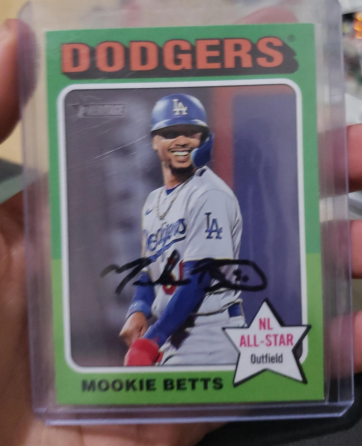 Mookie Betts Los Angeles Dodgers Baseball Card