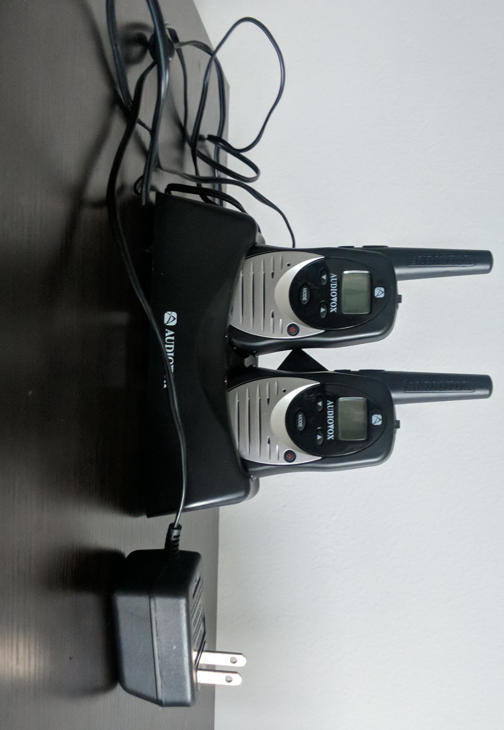 Pair of Audiovox walkie talkies thumbnail