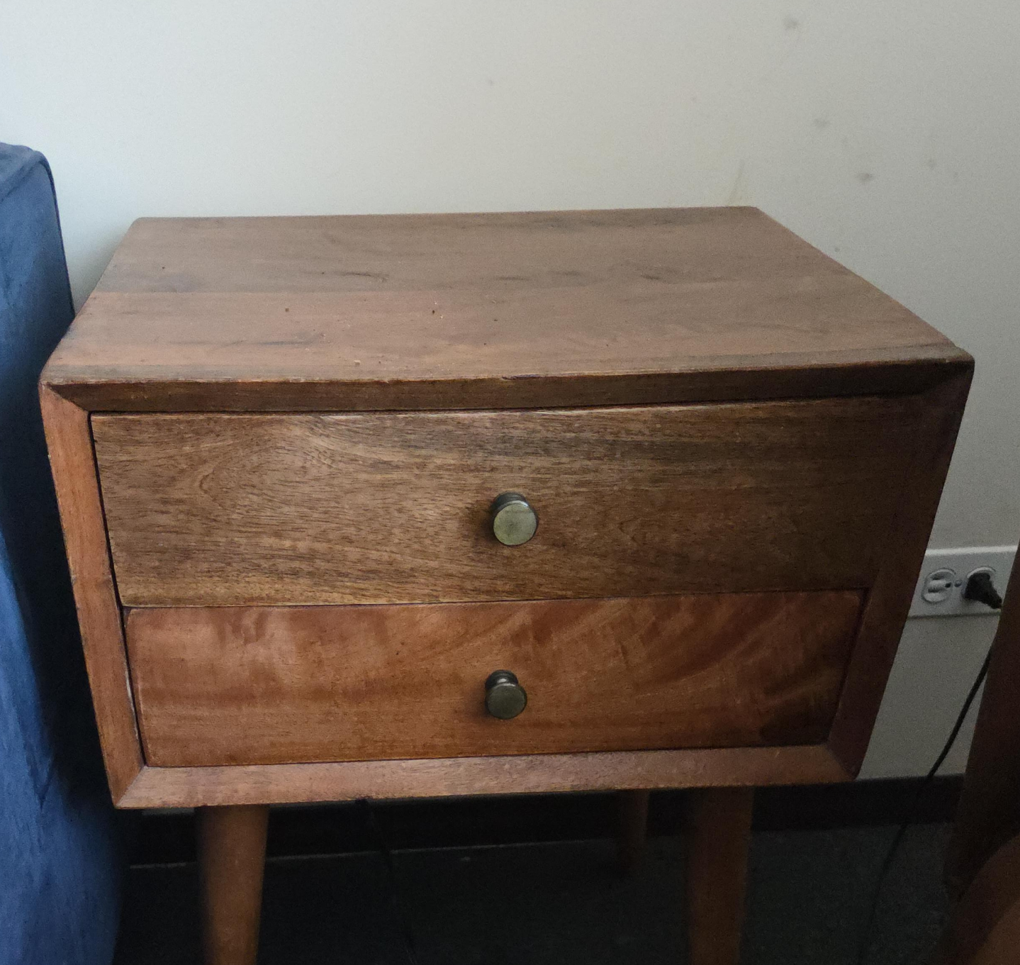 Mid-Century Modern Wooden Nightstand thumbnail