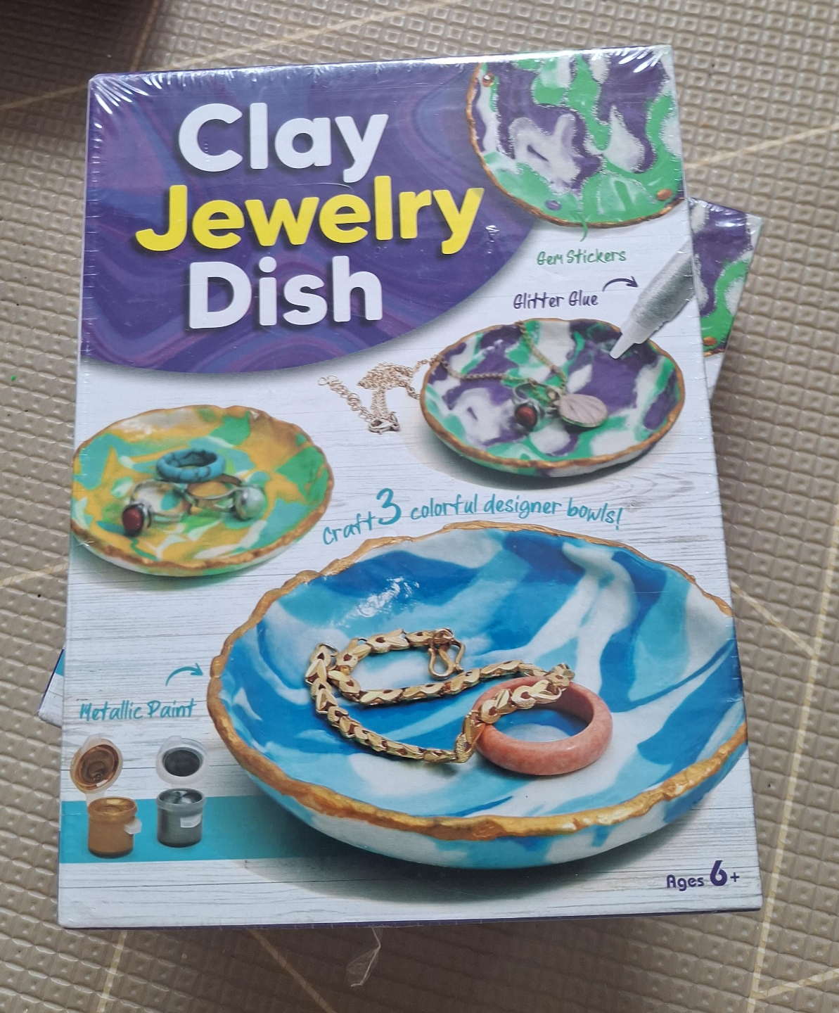 Clay Jewelry Dish Craft Kit, Ages 6+