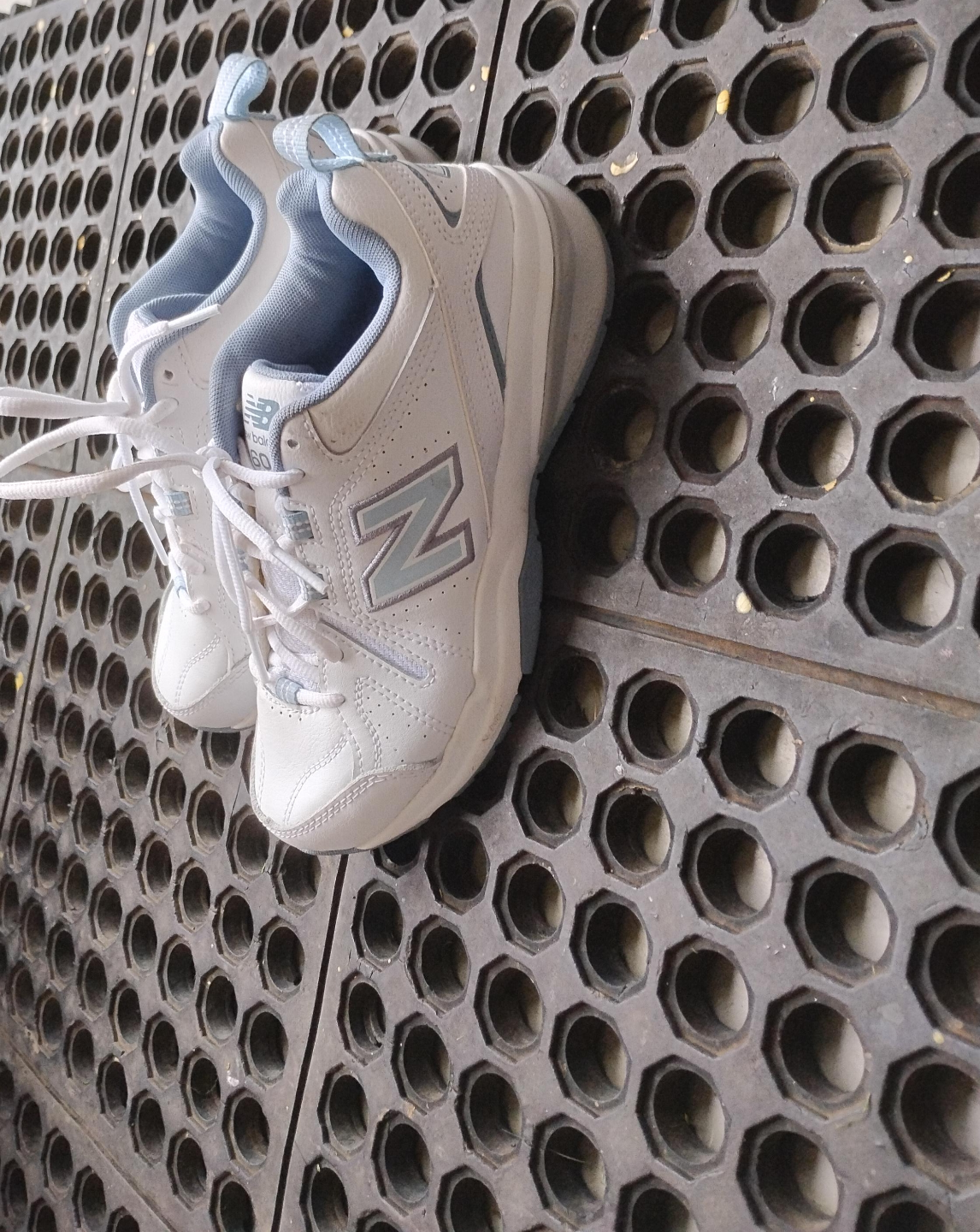 New Balance 608 White and Blue Sneakers thumbnail