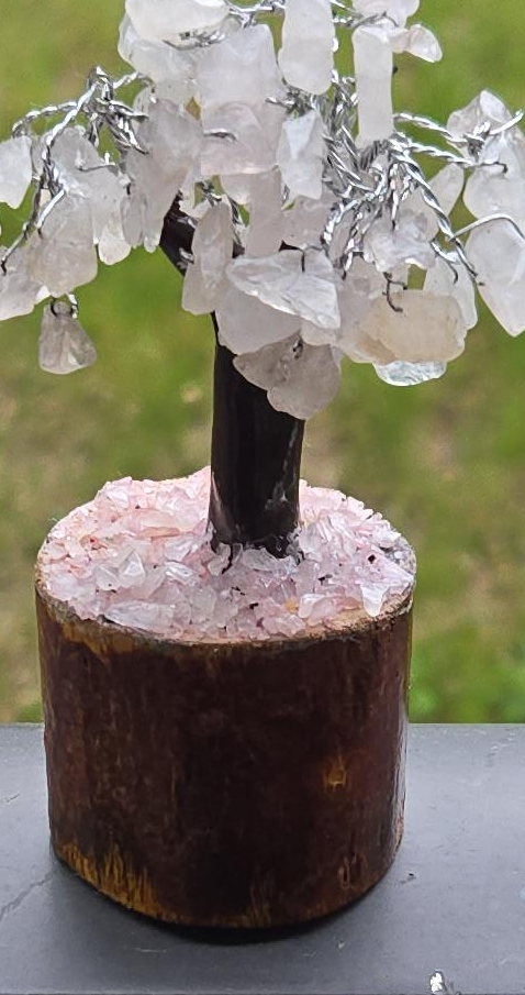 Mini Rose Quartz Wire Wrapped Tree thumbnail