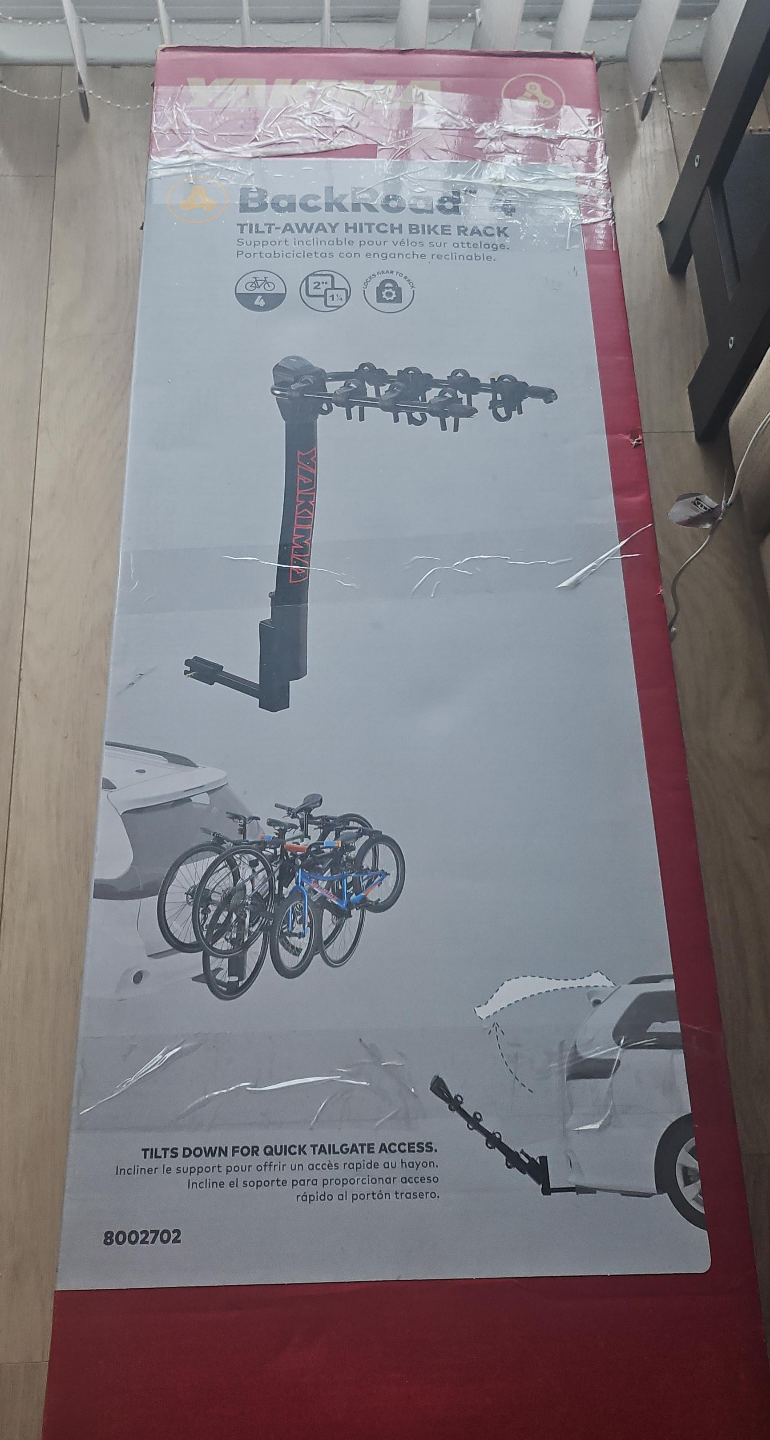 Barely Used  Backroads Tilt-Away Hitch Bike Rack thumbnail