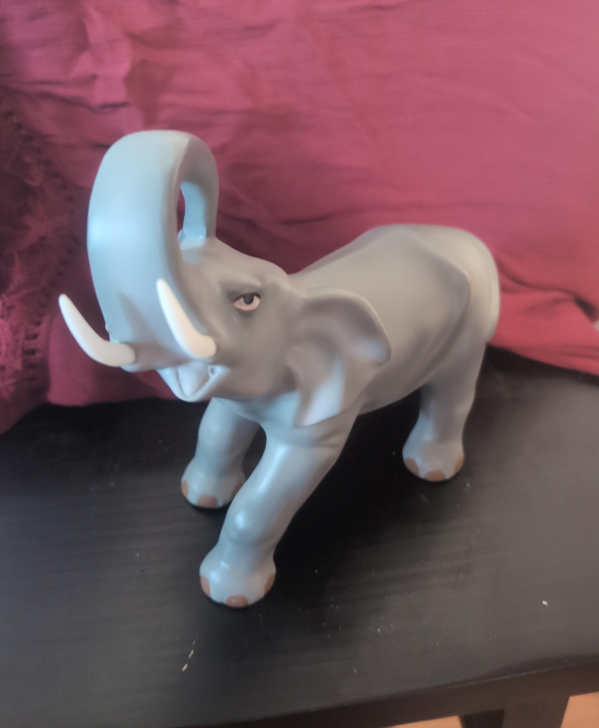 Grey Elephant Figurine