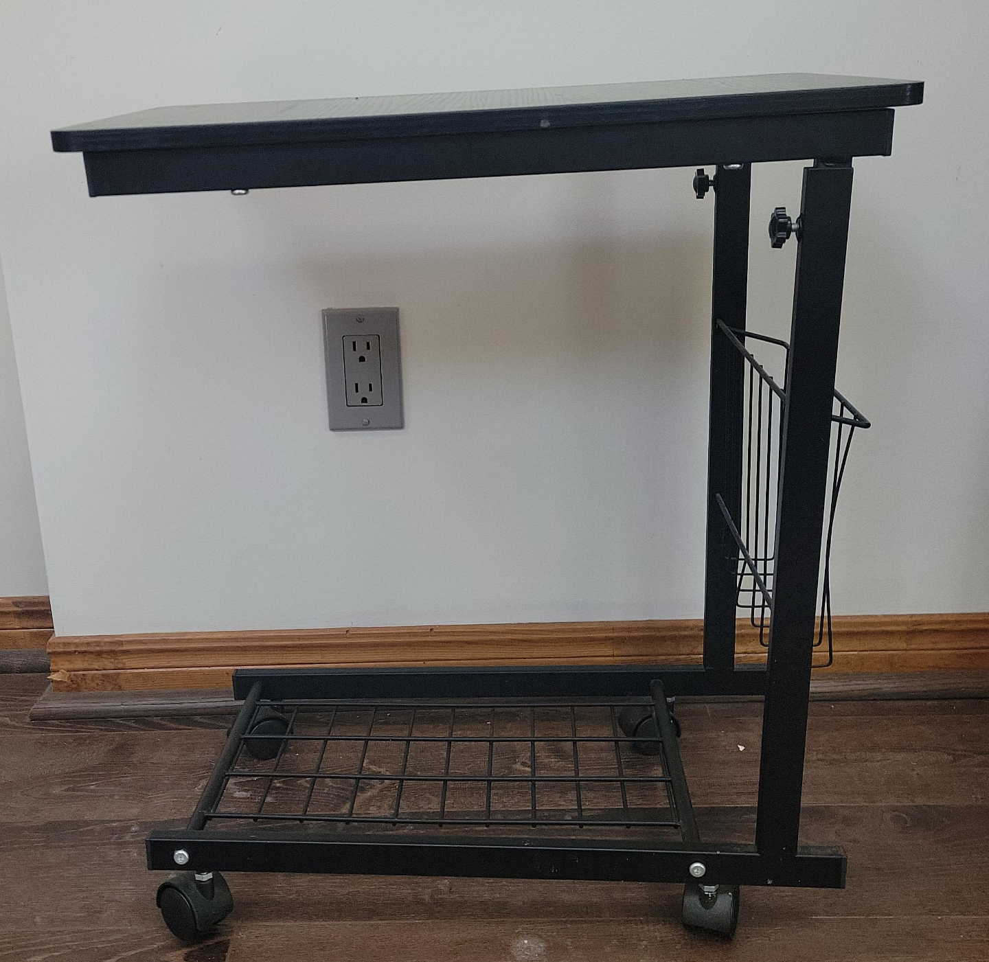 Rolling Adjustable Height Table Cart