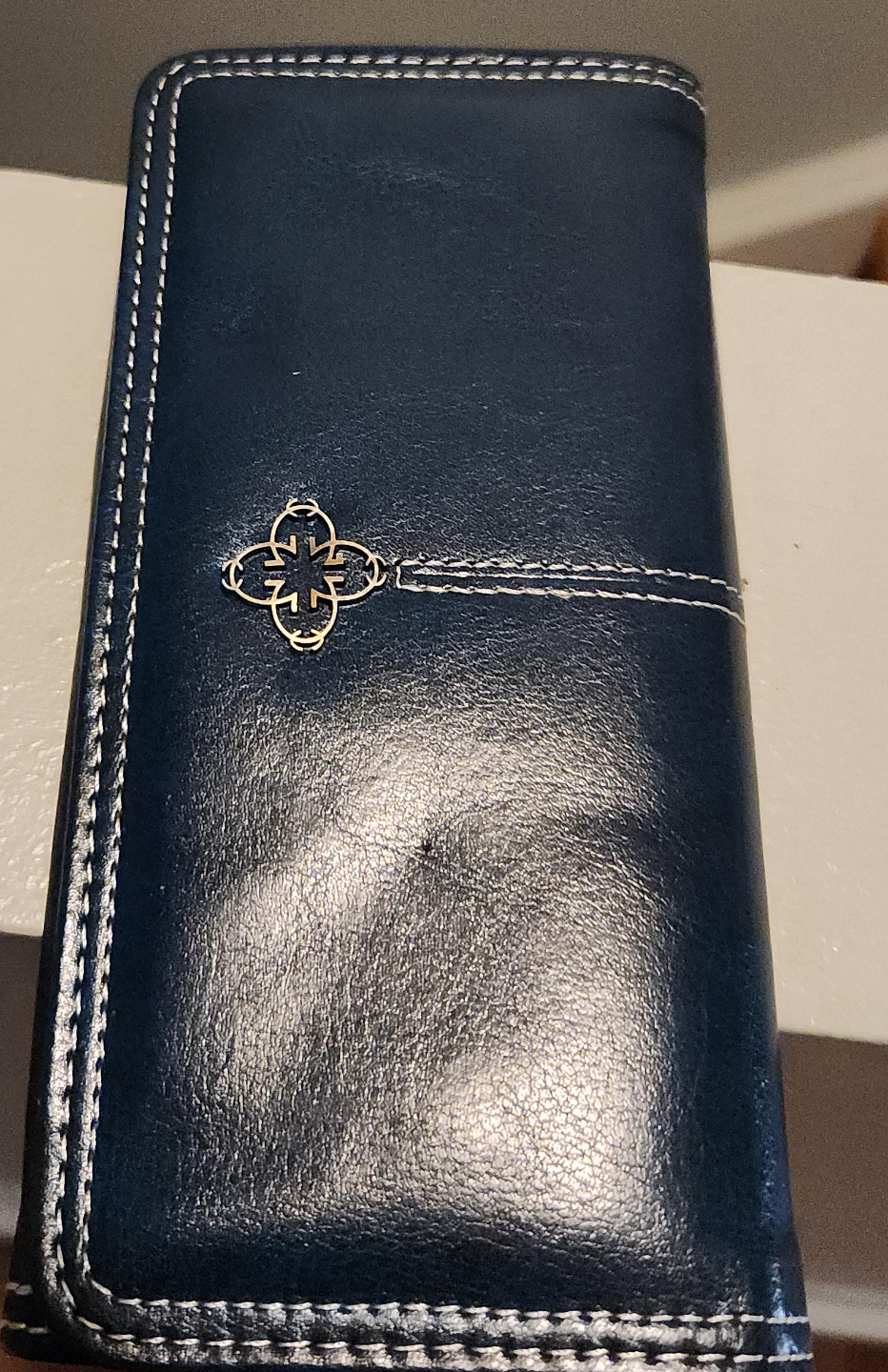 Women's Navy Blue Leather like Wallet thumbnail