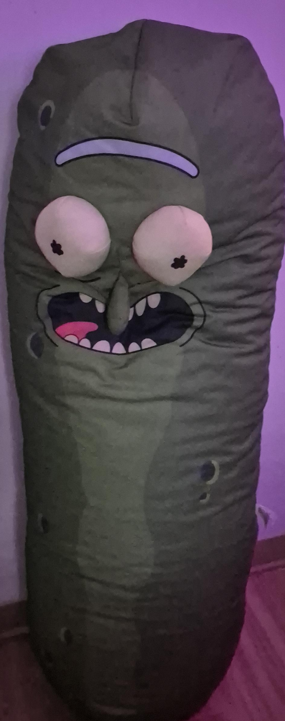 Giant Pickle Rick Plush Pillow thumbnail