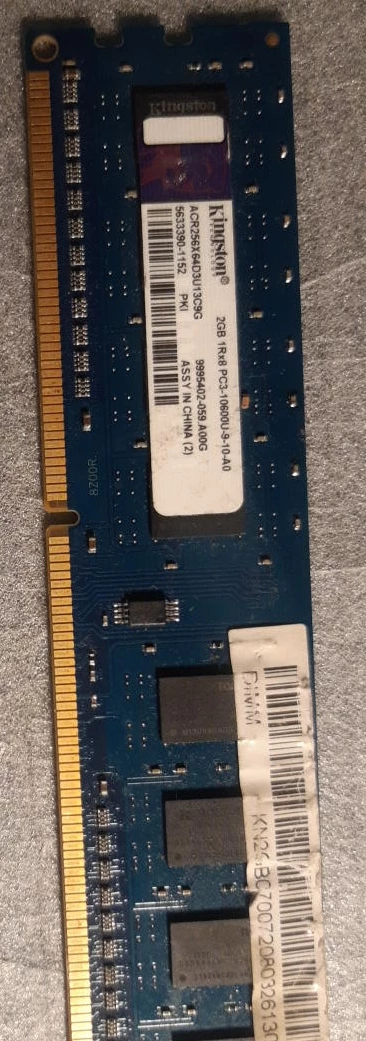 Kingston 2GB PC3-10600U RAM thumbnail