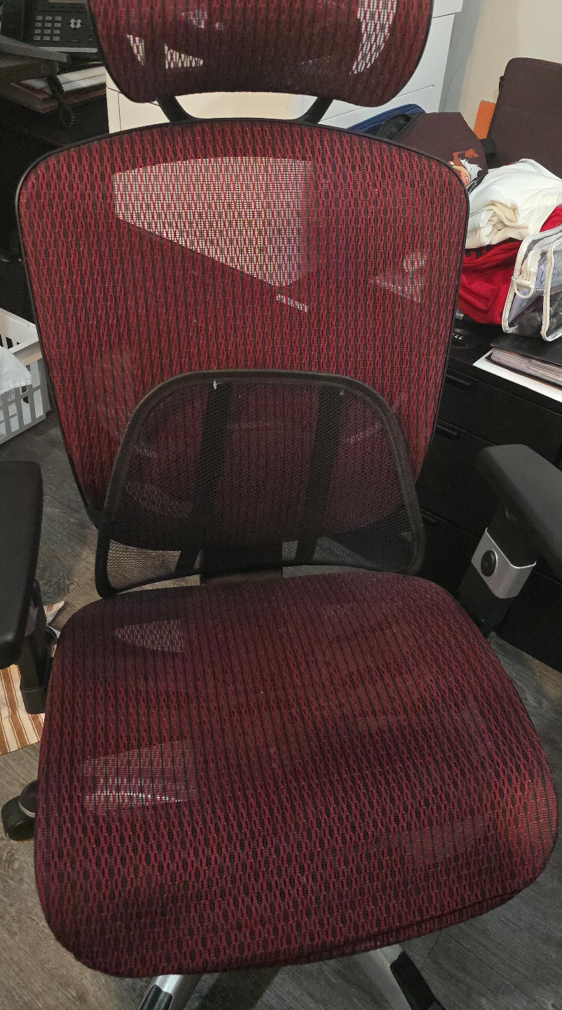 Ergonomic Office Chair - Red Mesh