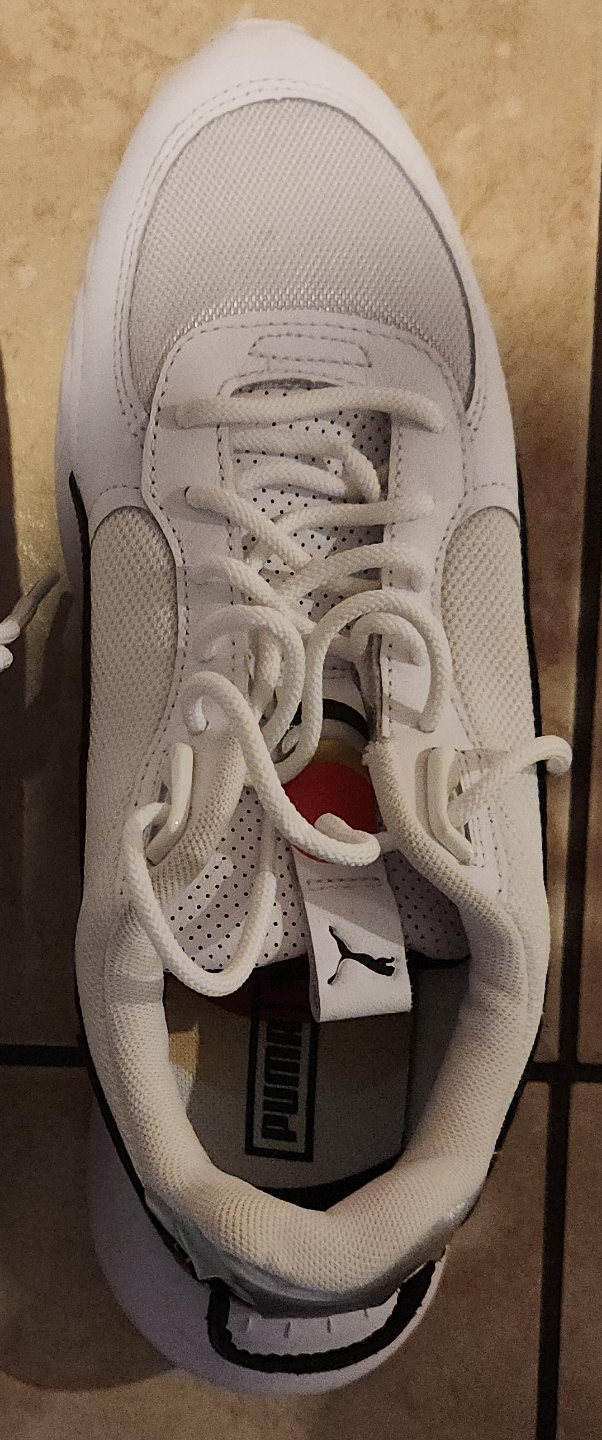 Puma White and Black Sneakers thumbnail