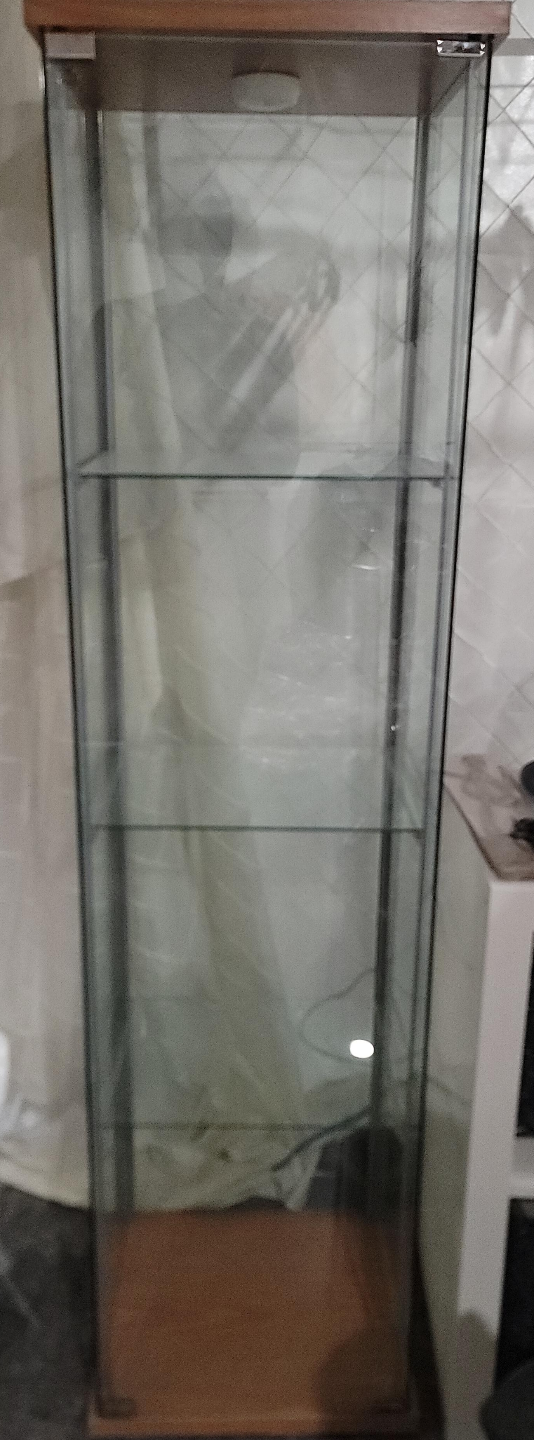 Glass curio cabinet