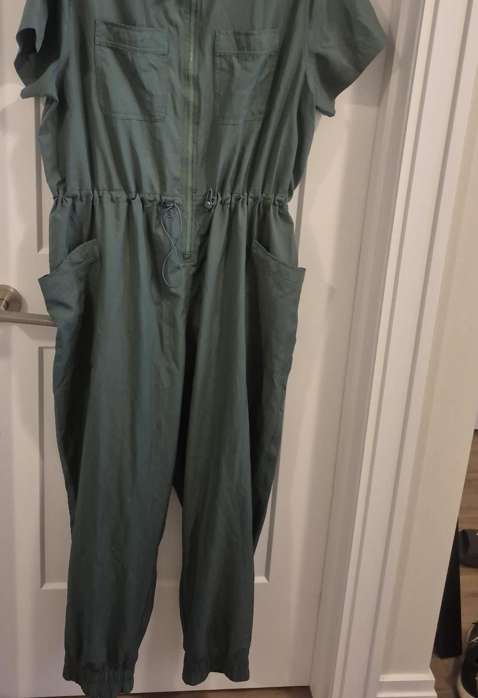 Women's Olive Green Utility Jumpsuit thumbnail