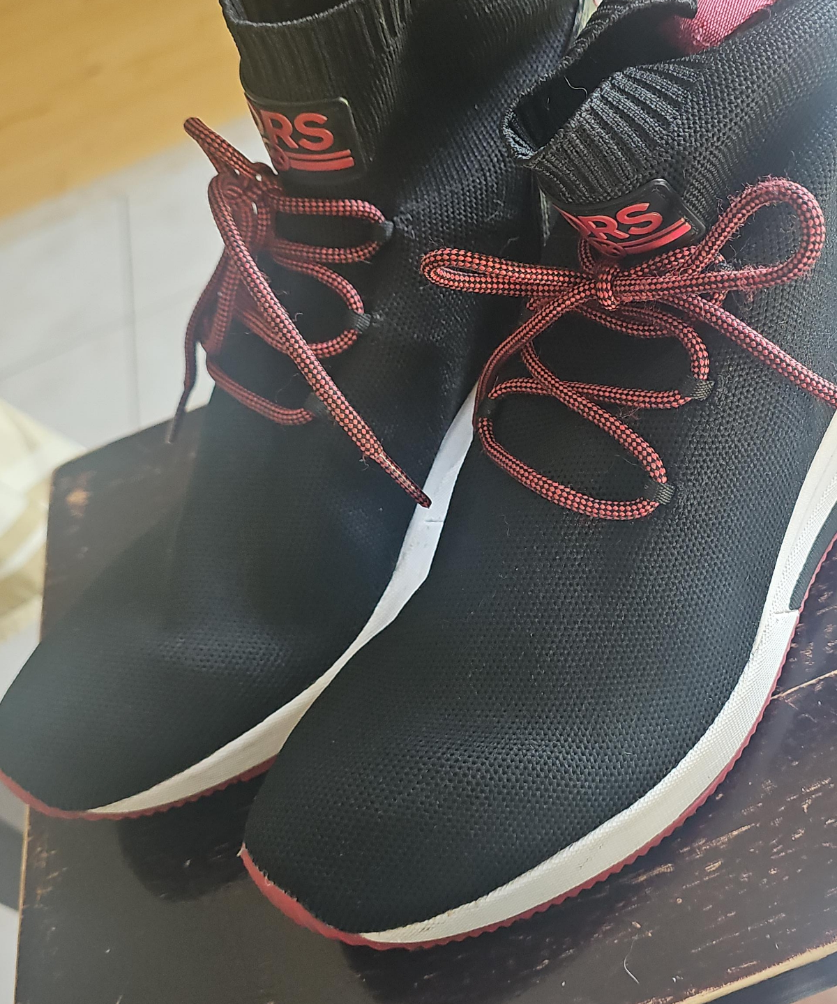MK Black & Red Sneakers thumbnail