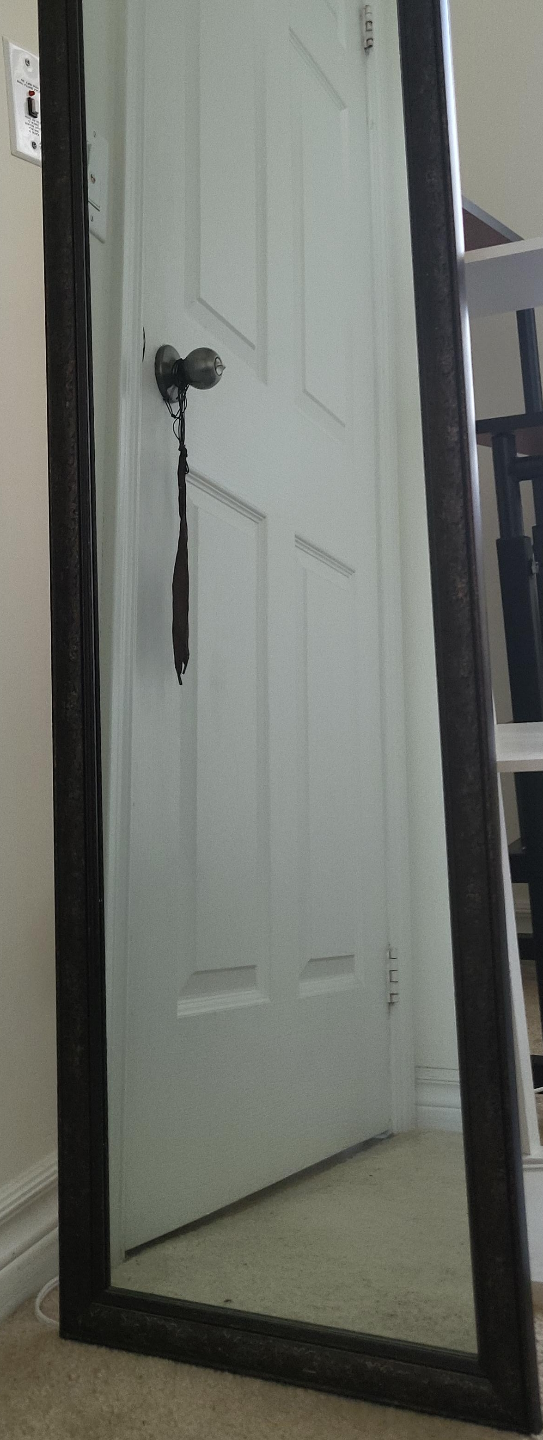Full-Length Floor Mirror with Dark Frame 🏒 thumbnail