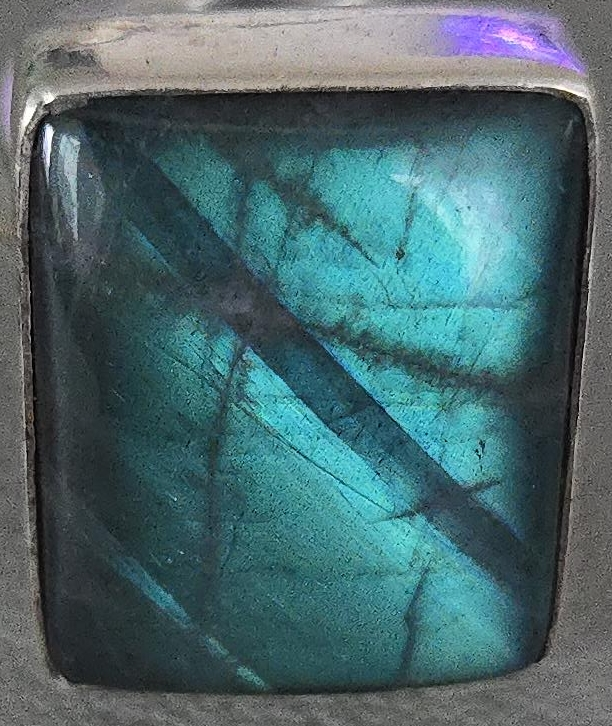 Labradorite silver Ring thumbnail