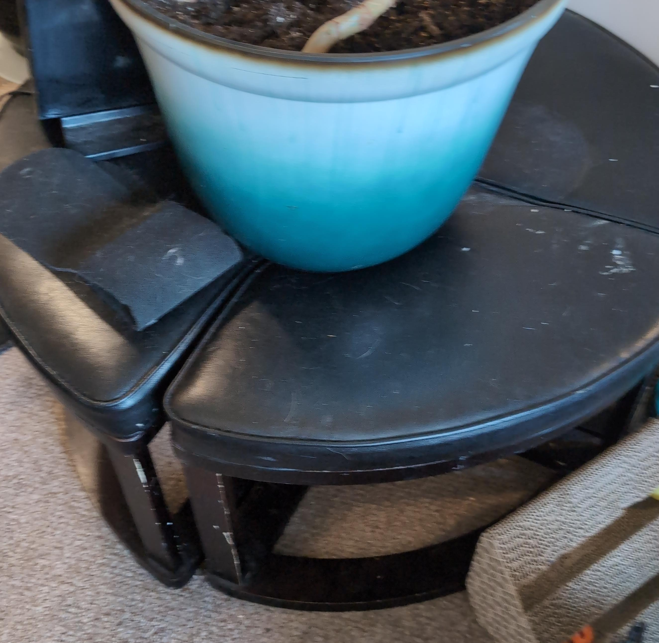 Black Ottomon Stool thumbnail