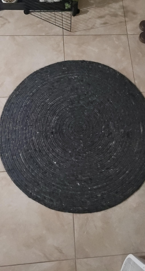 Circular Dark Gray Rug - photo 2
