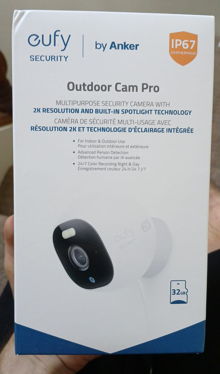 eufy Security Outdoor Cam Pro with 32GB Storage