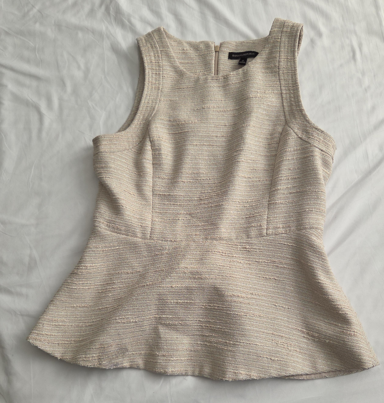 Banana Republic Sleeveless Peplum Top thumbnail