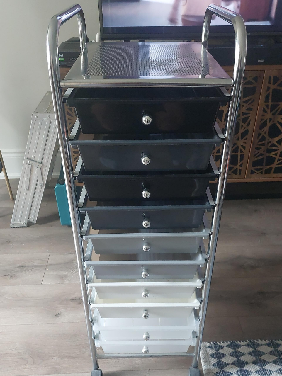Rolling Storage Cart with 10 Drawers thumbnail