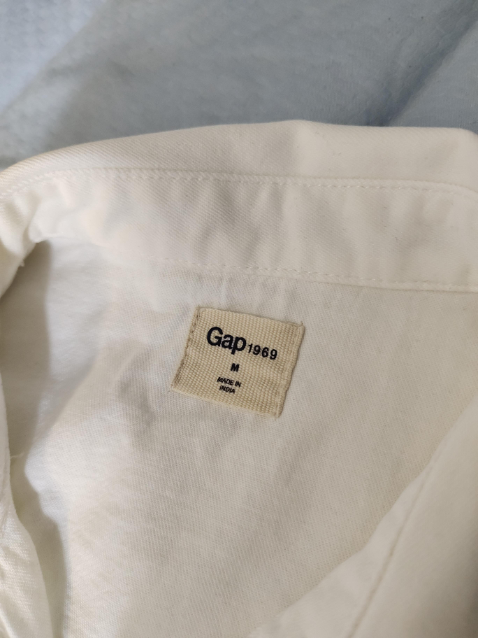 Gap 1969 White Western Shirt - Size M