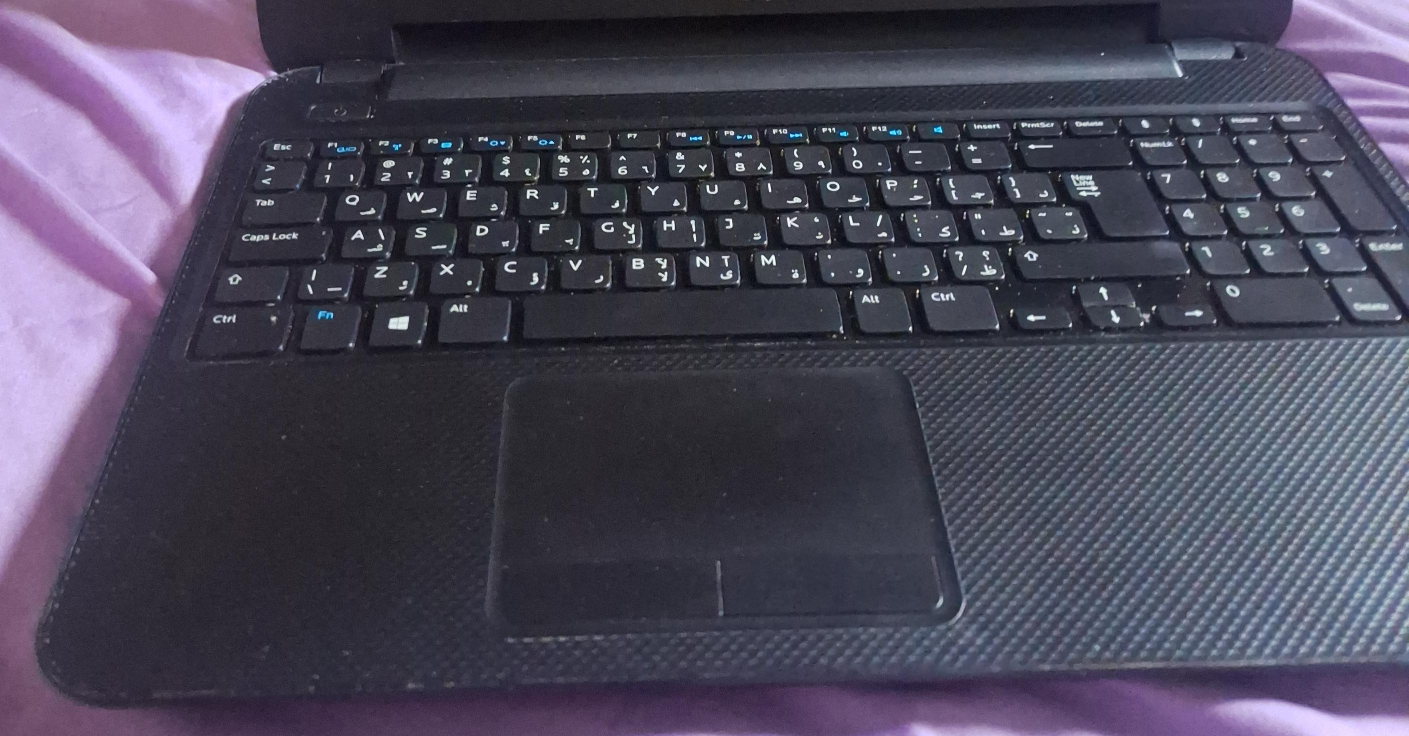 Black Laptop Keyboard and Trackpad