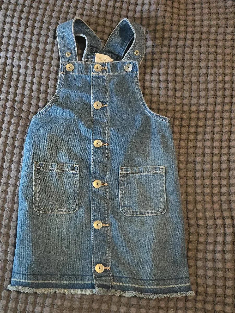 The Children's Place Denim Pinafore Dress
