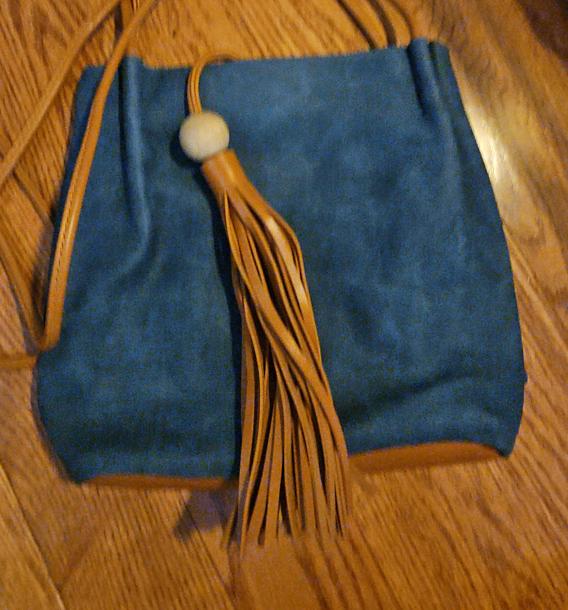 Blue Tassel Purse thumbnail