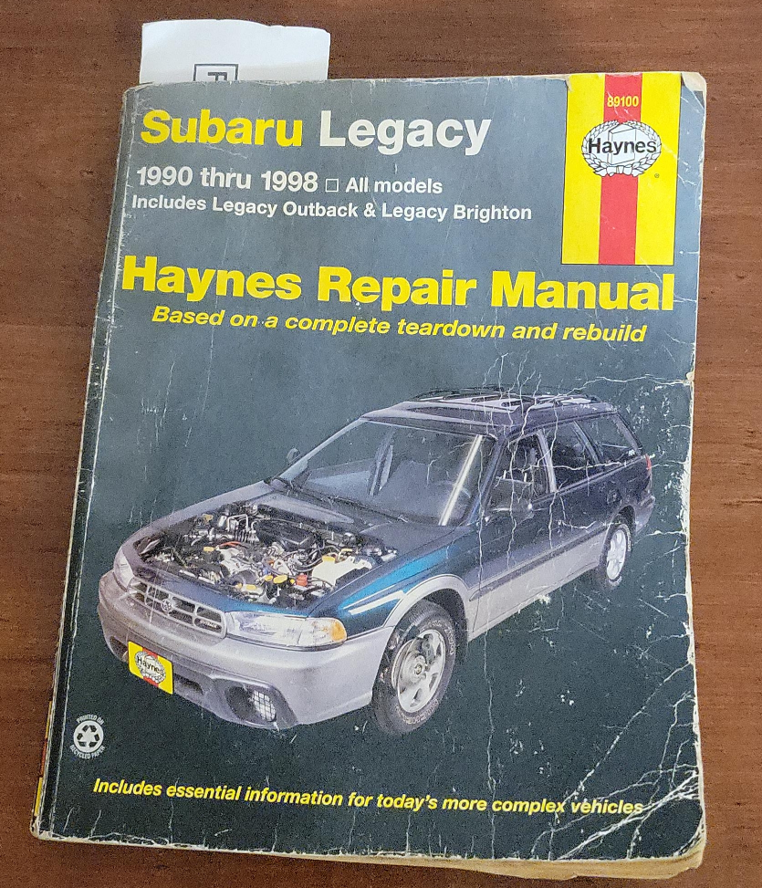 Haynes Repair Manual for Subaru Legacy thumbnail