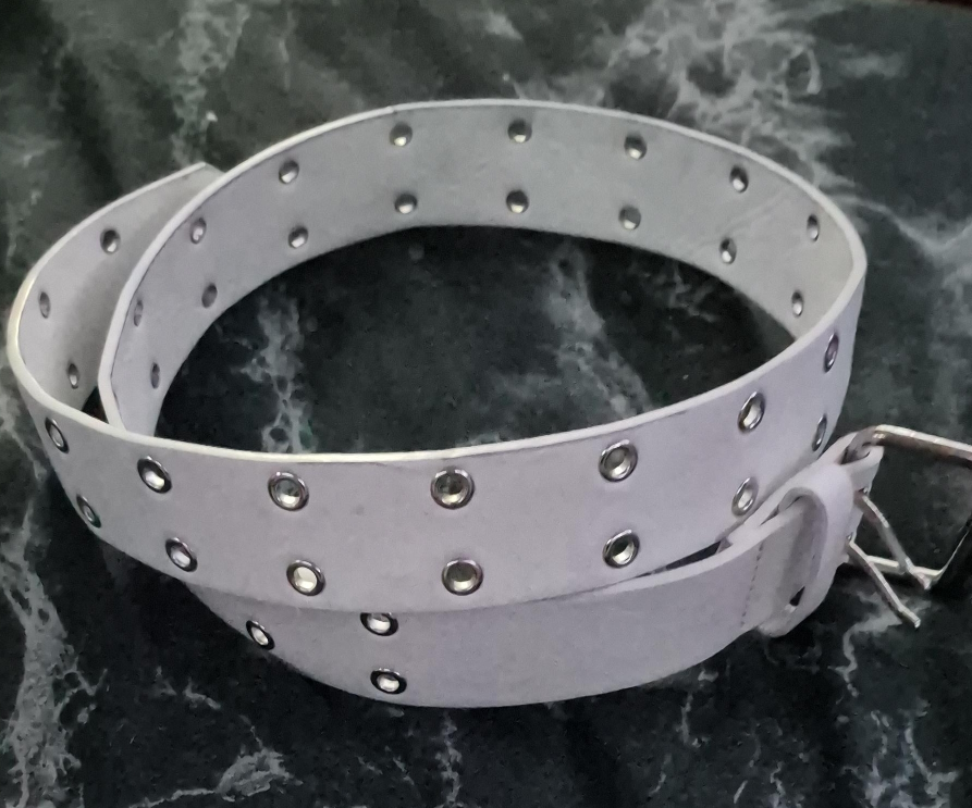 White Eyelet Belt thumbnail