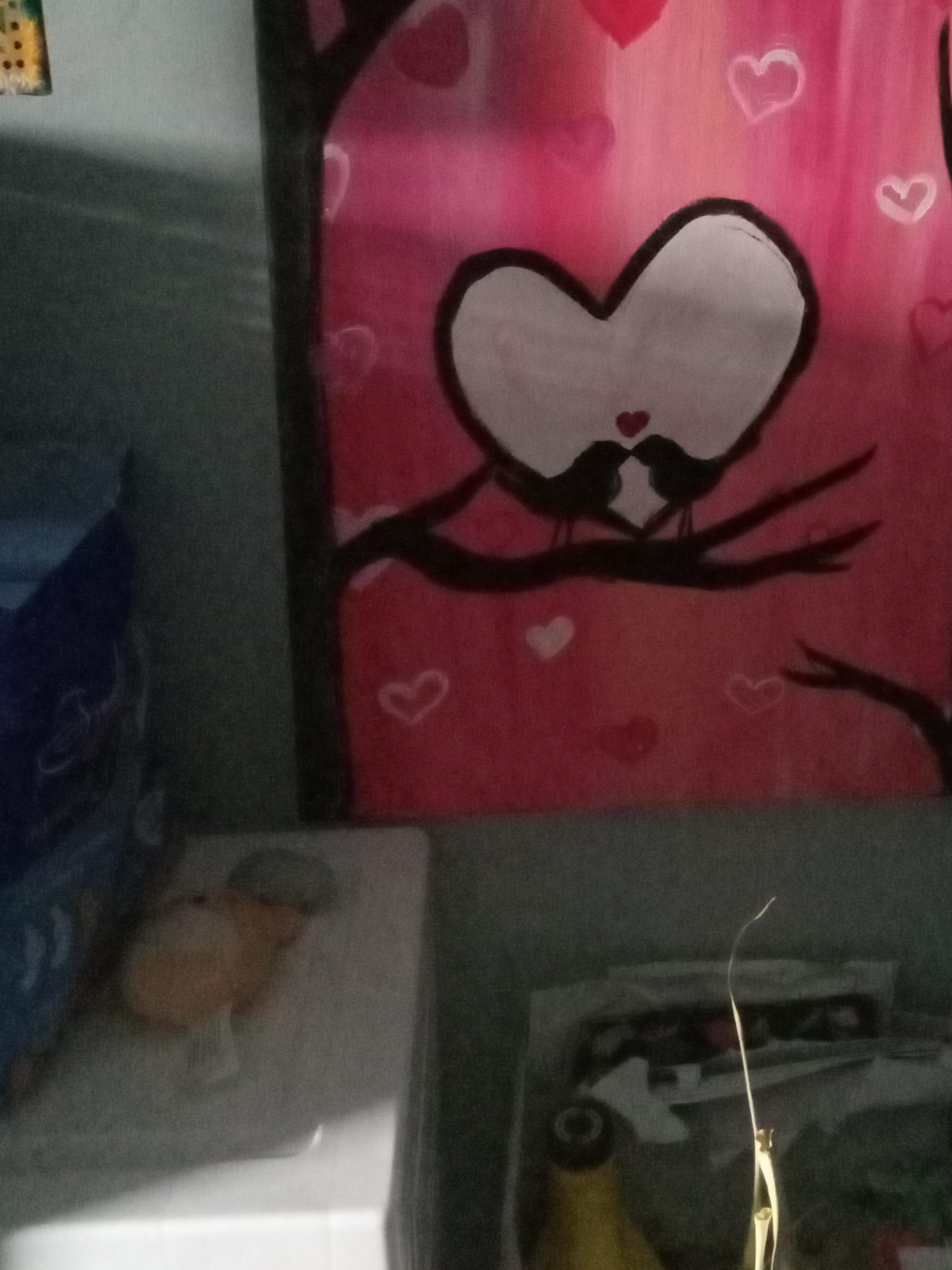 Heart & Birds Painting thumbnail