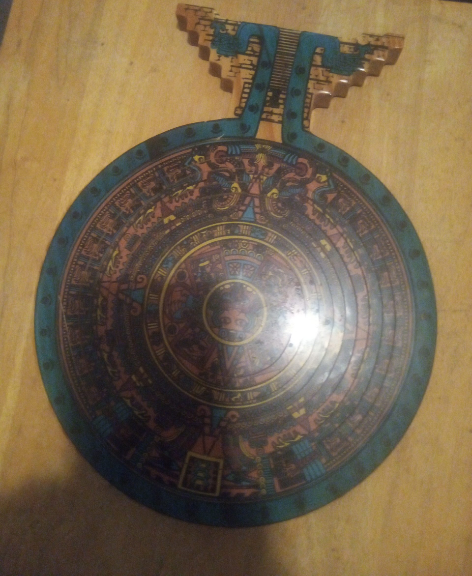 Aztec calendar wall decoration,/basket thumbnail