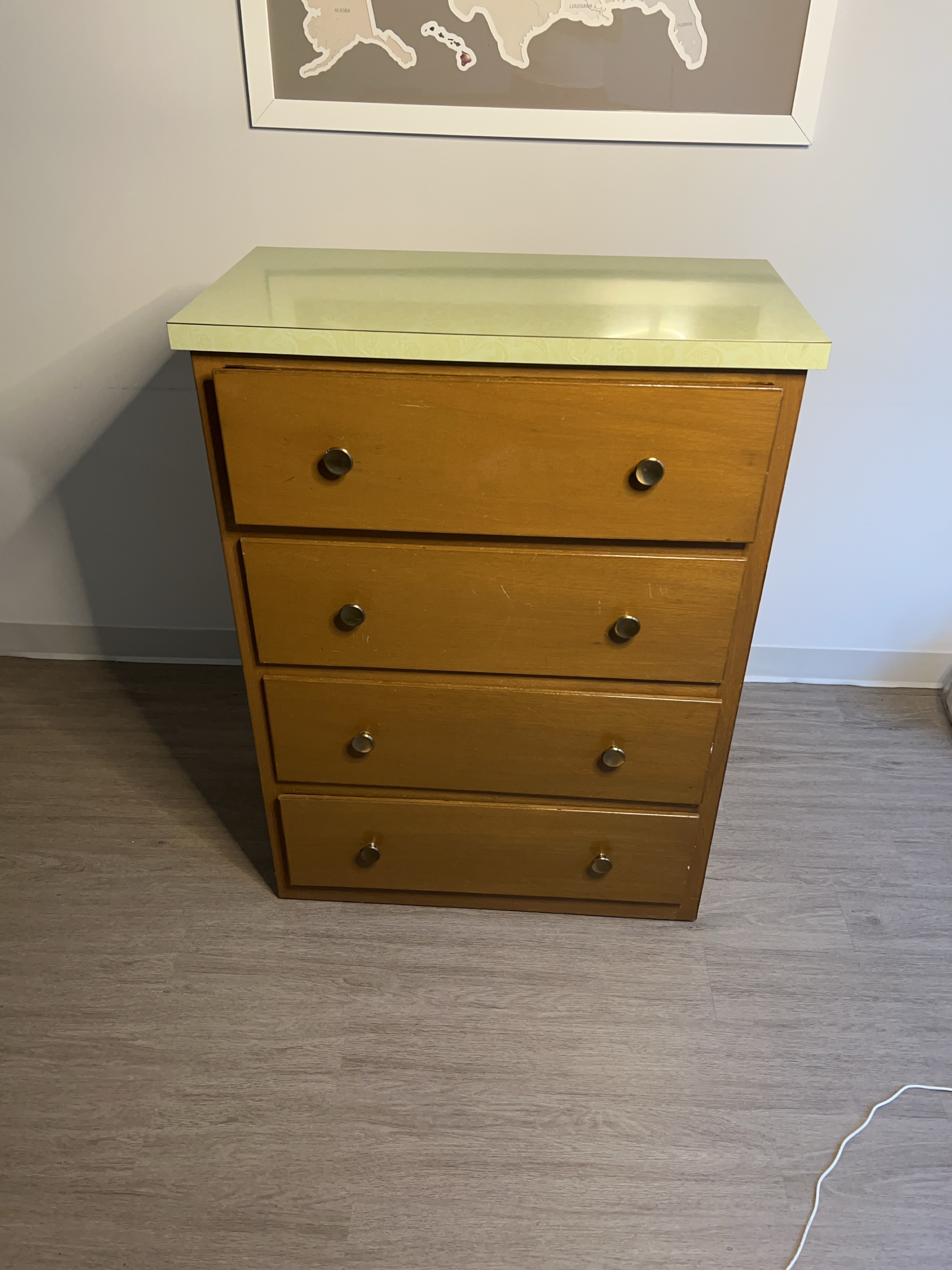 Vintage Dresser with Green Top thumbnail